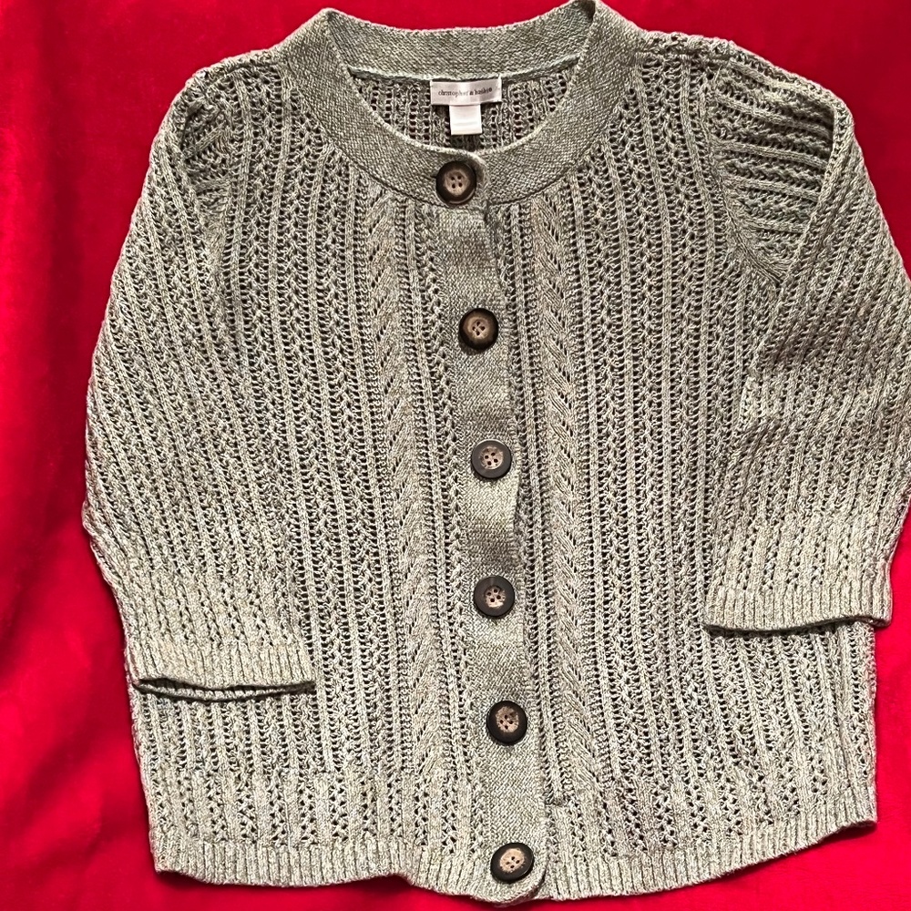 Christopher & banks size L button front cardigan
